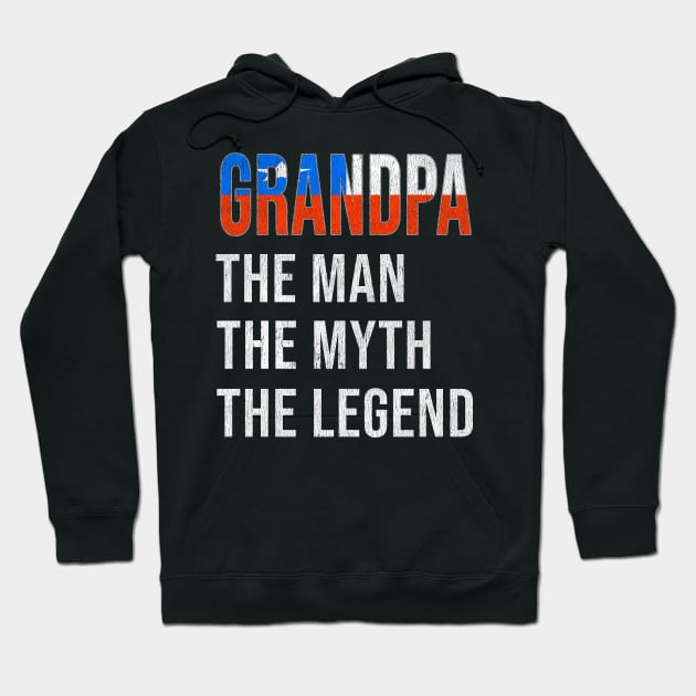 Grand Father Chilean Grandpa The Man The Myth The Legend - Gift for Chilean Dad With Roots From  Chile Hoodie by Country Flags